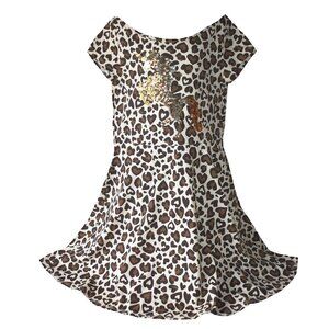 The Children’s Place Girls Dress Animal Print Short Sleeve Sequin Unicorn